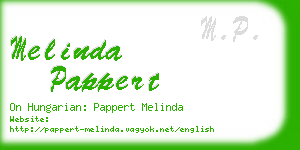 melinda pappert business card